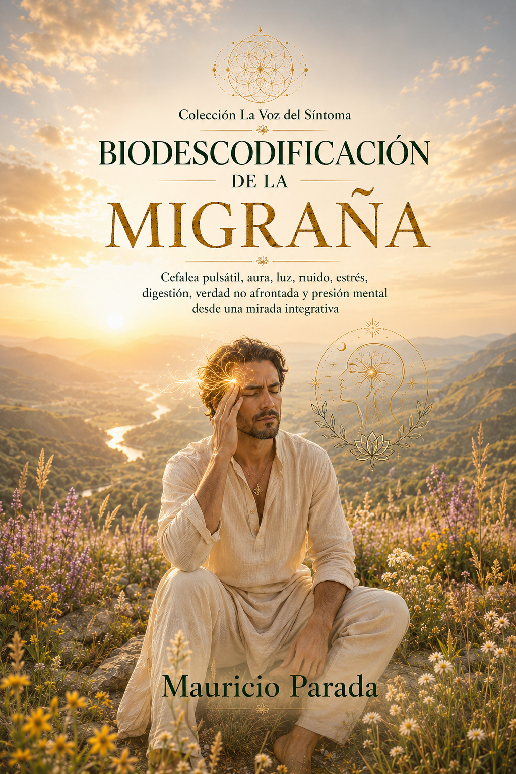 Portada del libro Biodescodificación de la Migraña, de Mauricio Parada.