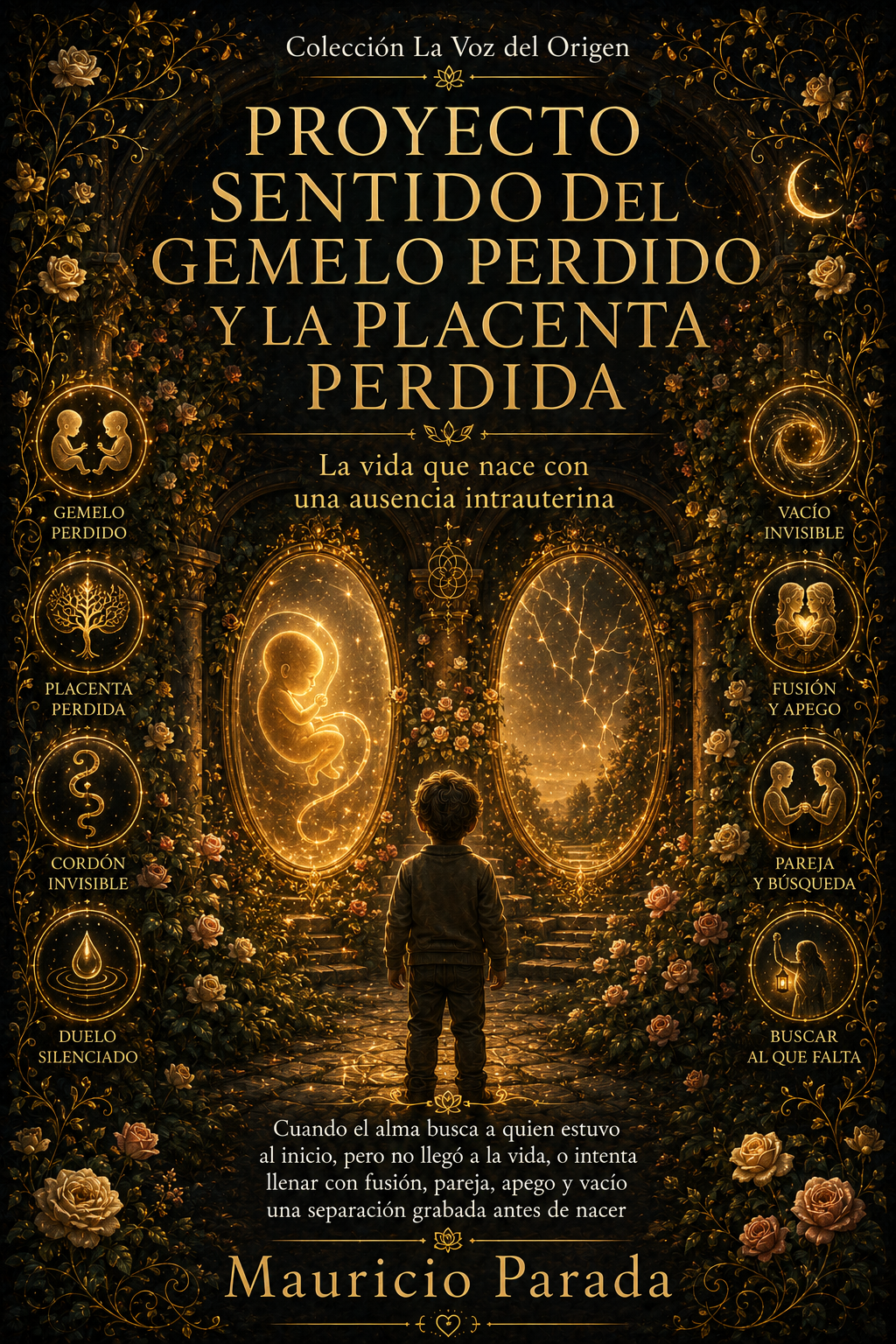 Portada del libro Proyecto Sentido del Gemelo Perdido y la Placenta Perdida: La vida que nace con una ausencia intrauterina, de Mauricio Parada.