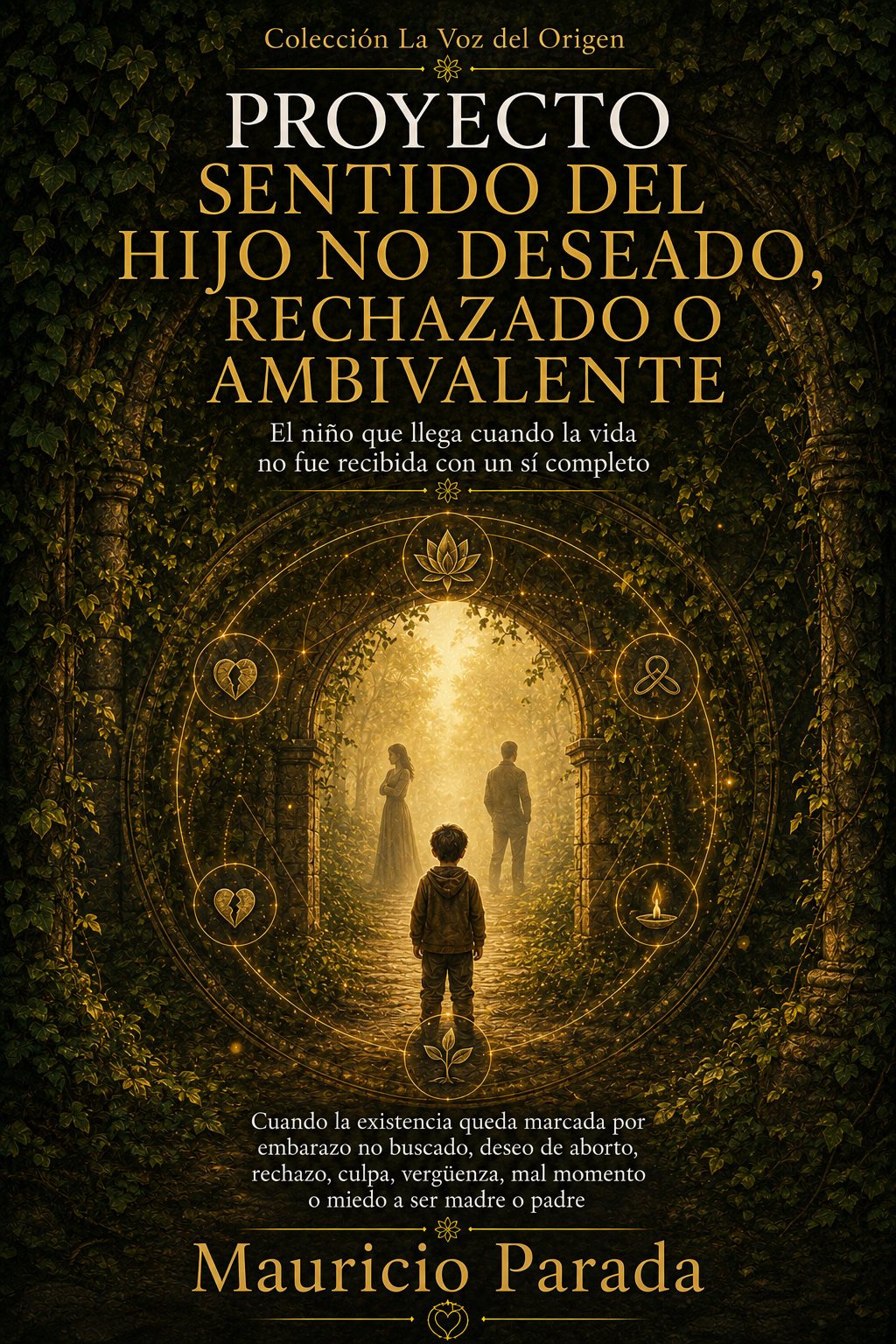 Portada del libro Proyecto Sentido del Hijo No Deseado, Rechazado o Ambivalente, de Mauricio Parada.
