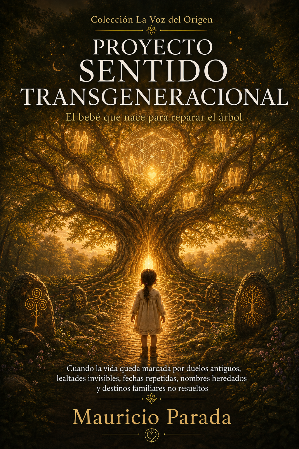 Portada del libro Proyecto Sentido Transgeneracional: El bebé que nace para reparar el árbol, de Mauricio Parada.