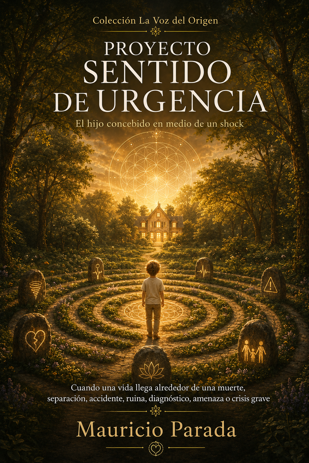 Portada del libro Proyecto Sentido de Urgencia: El hijo concebido en medio de un shock, de Mauricio Parada.