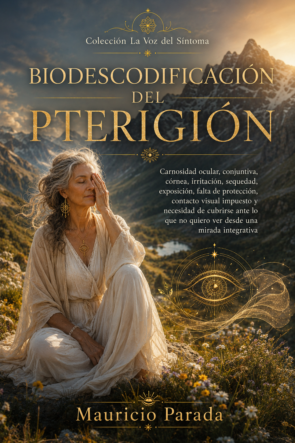 Portada del libro Biodescodificación del Pterigión, de Mauricio Parada.